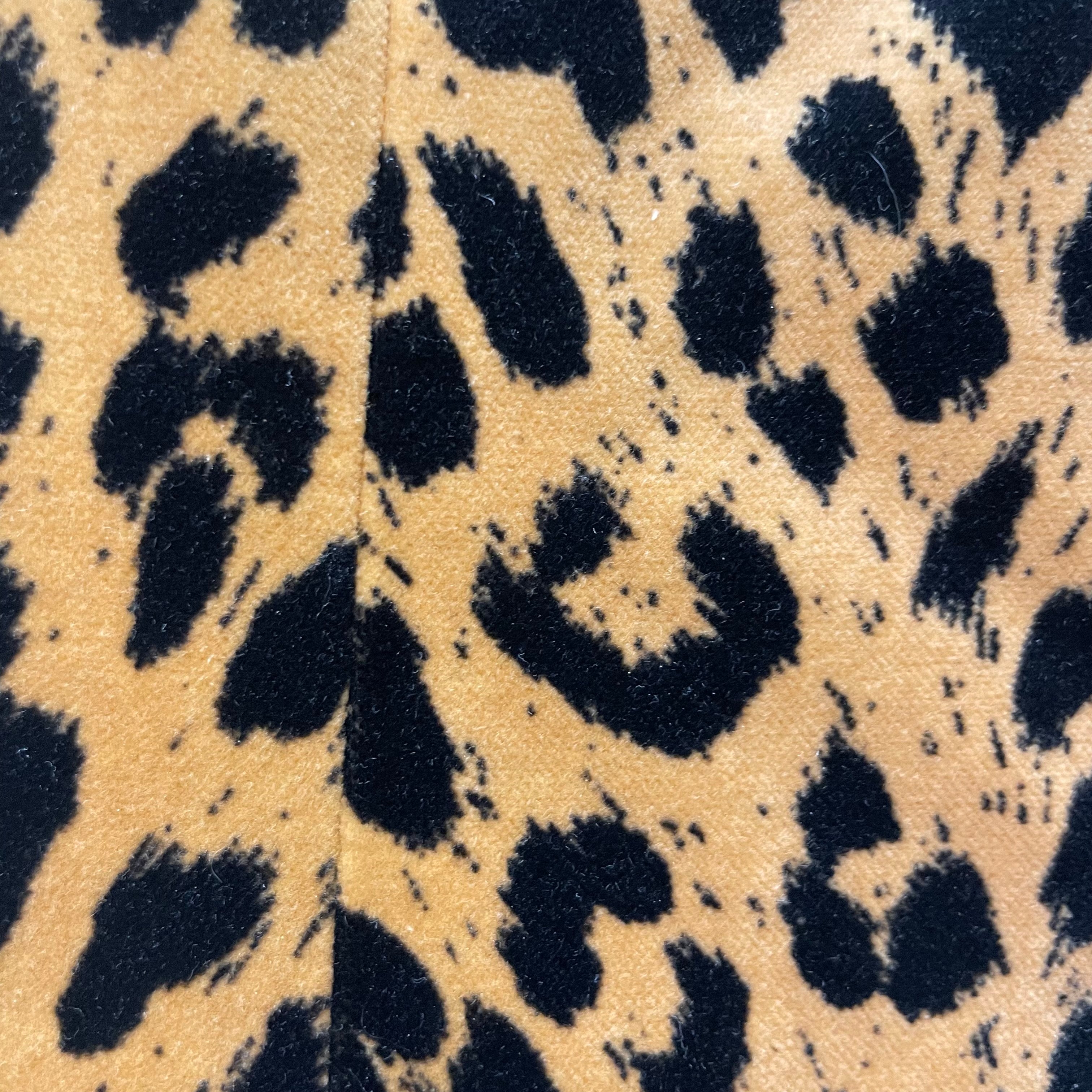 Leopard Velvet vest