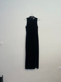 Black velvet dress