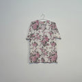 Floral T-shirt with buttons