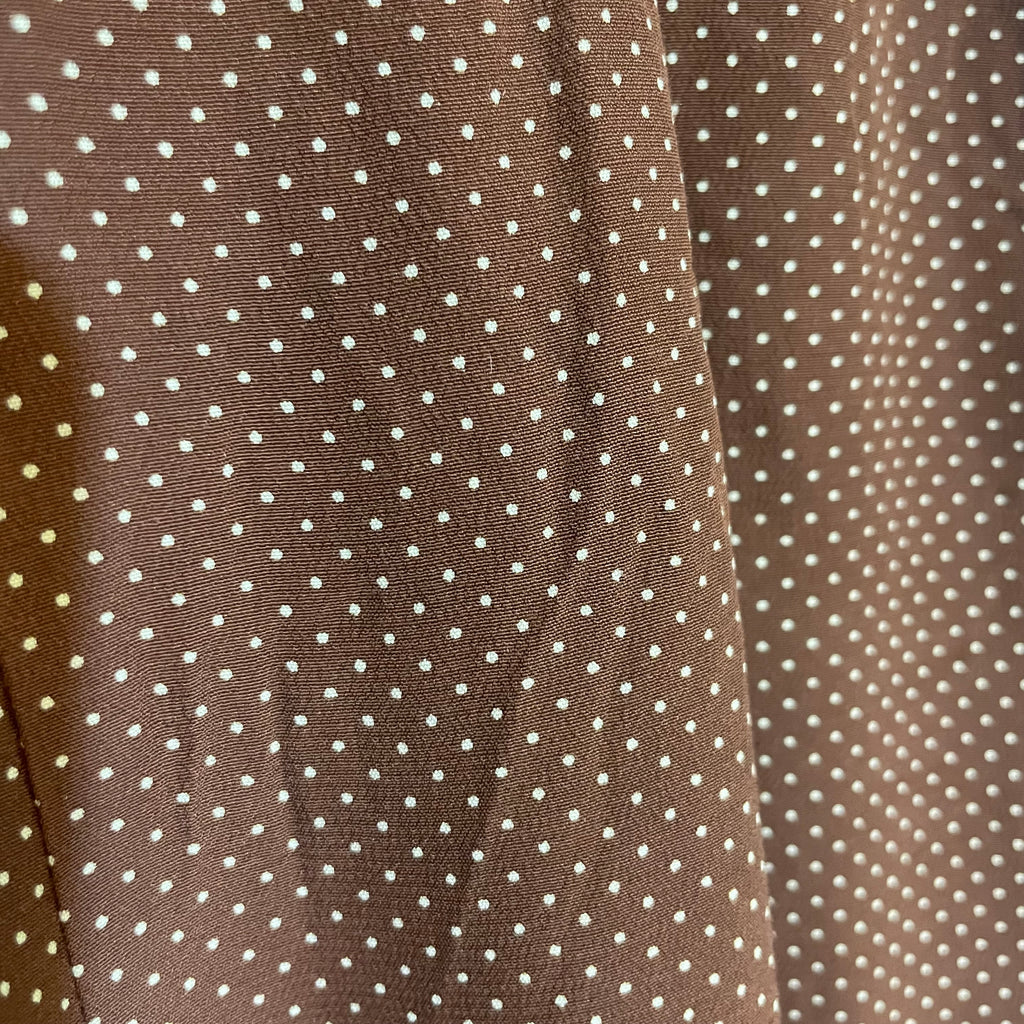 Brwon Polka Dot Jumpsuit