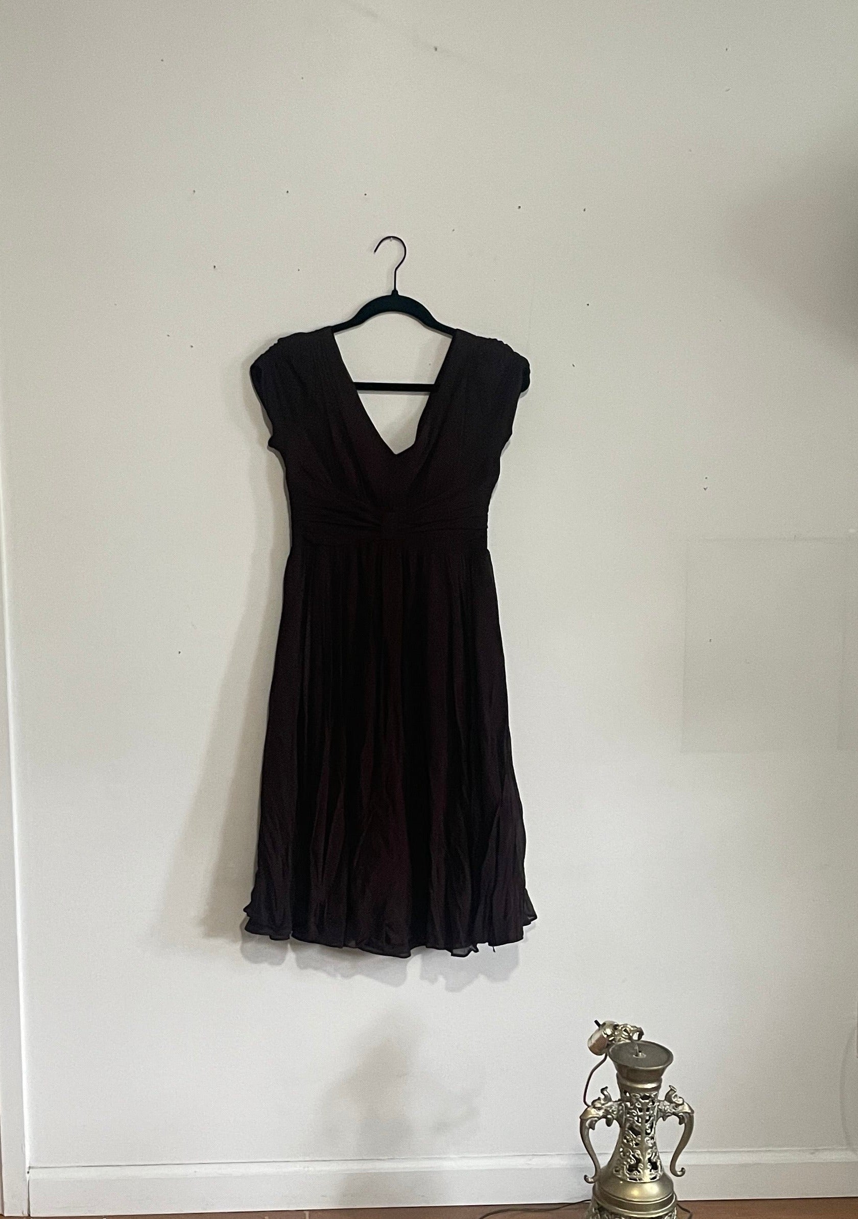 MAGGY BOUTIQUE Brown Chiffon Dress