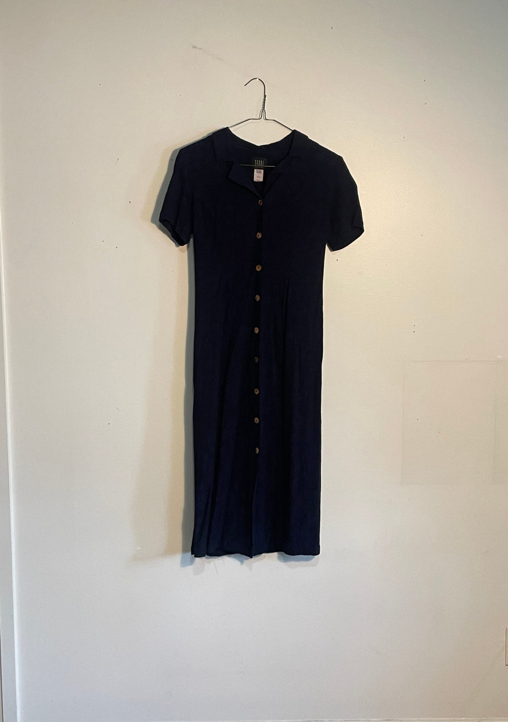 1990's Navy Blue Dress