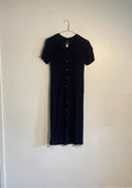 1990's Navy Blue Dress